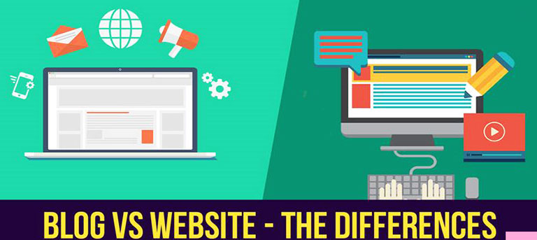 تفاوت وبلاگ و وب سایت